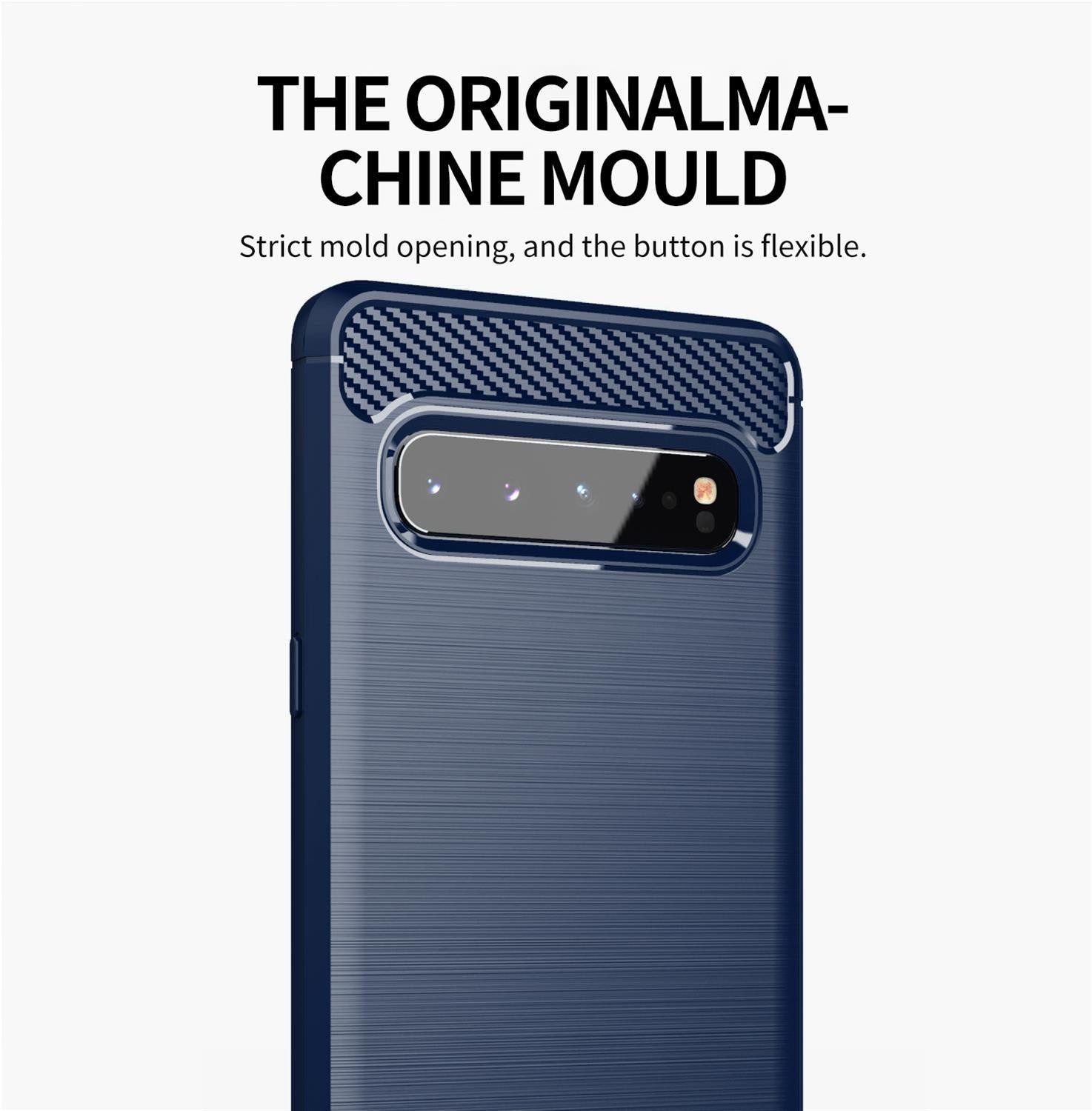 Cadorabo Handyhülle für Samsung Galaxy S10 5G Hülle Samsung Galaxy S10 5G, Flexible Ultra Slim TPU Silikon Handy Schutzhülle Back Cover Bumper