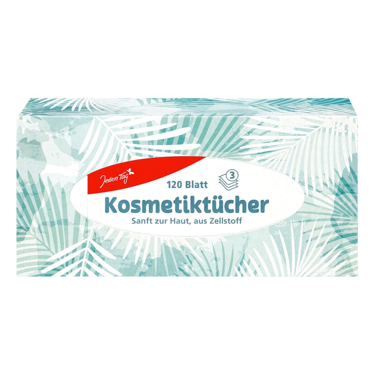 Jeden Tag Kosmetiktücher, 3-lagig, 120 Blatt/Box