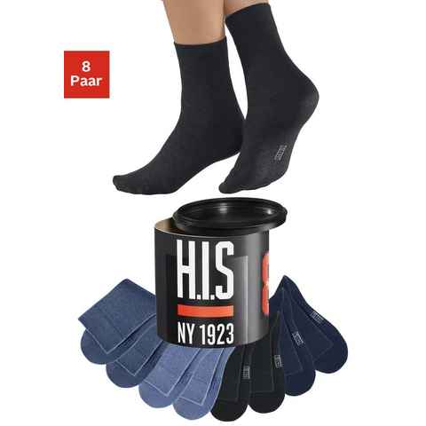 H.I.S Socken (Dose, 8-Paar) in der Geschenkdose