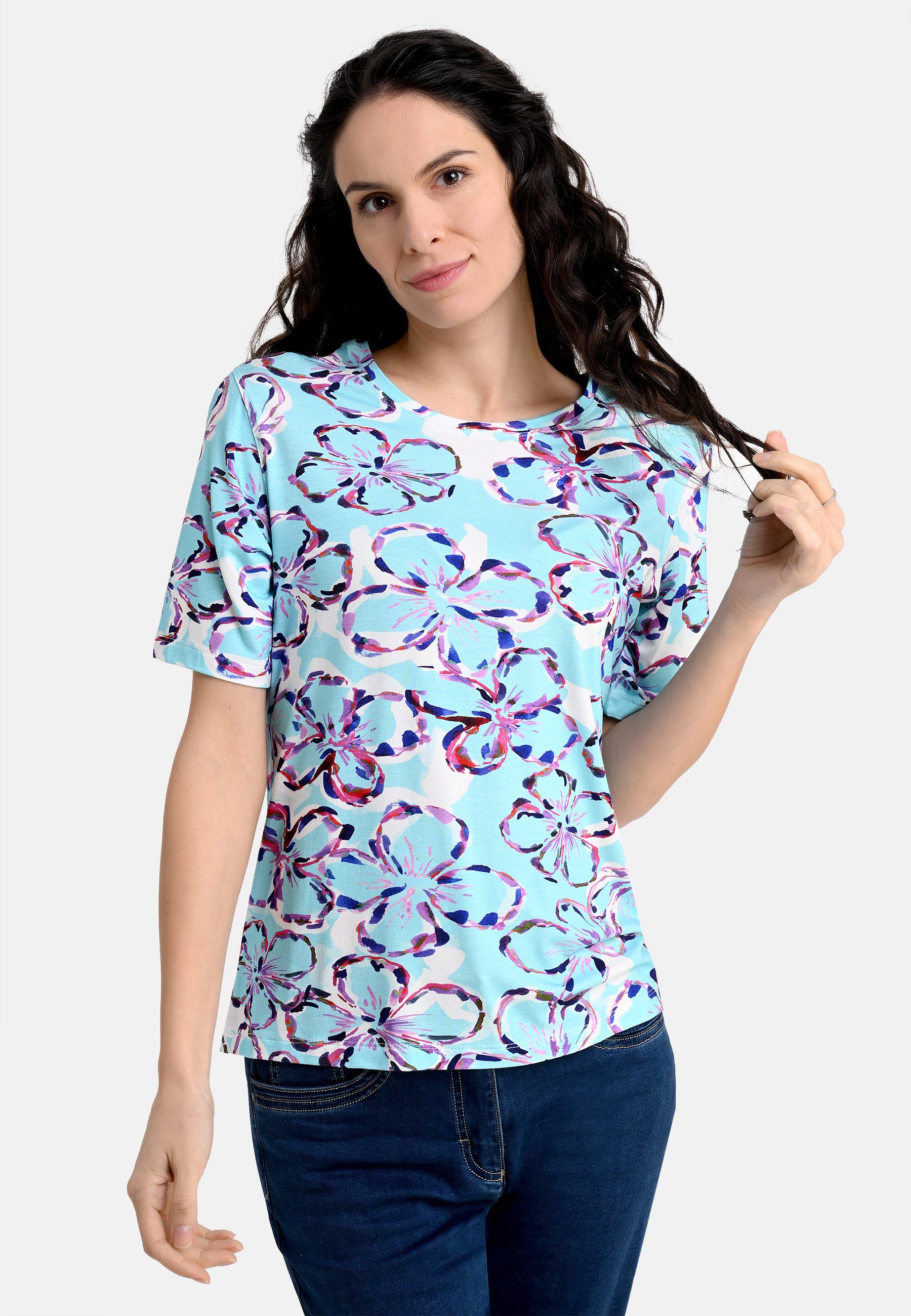 BICALLA T-Shirt Shirt mit Blüten-Print in günstig online kaufen