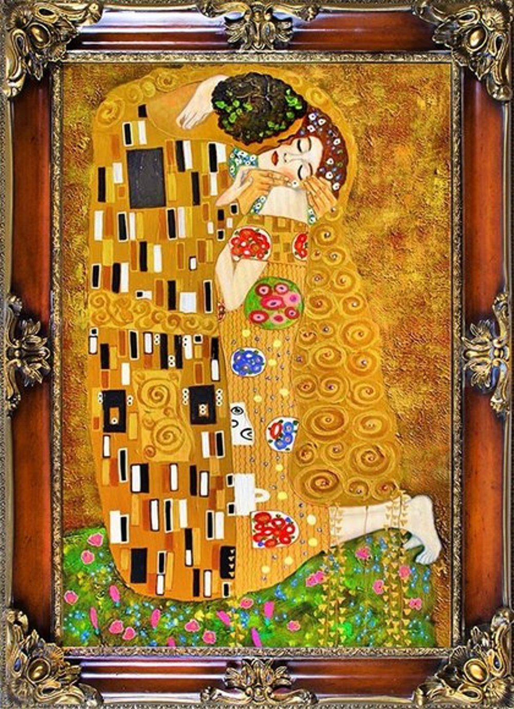 Gemälde Unikat, JVmoebel Gustav Klimt handgearbeitet ein Bild »G93940«, jedes