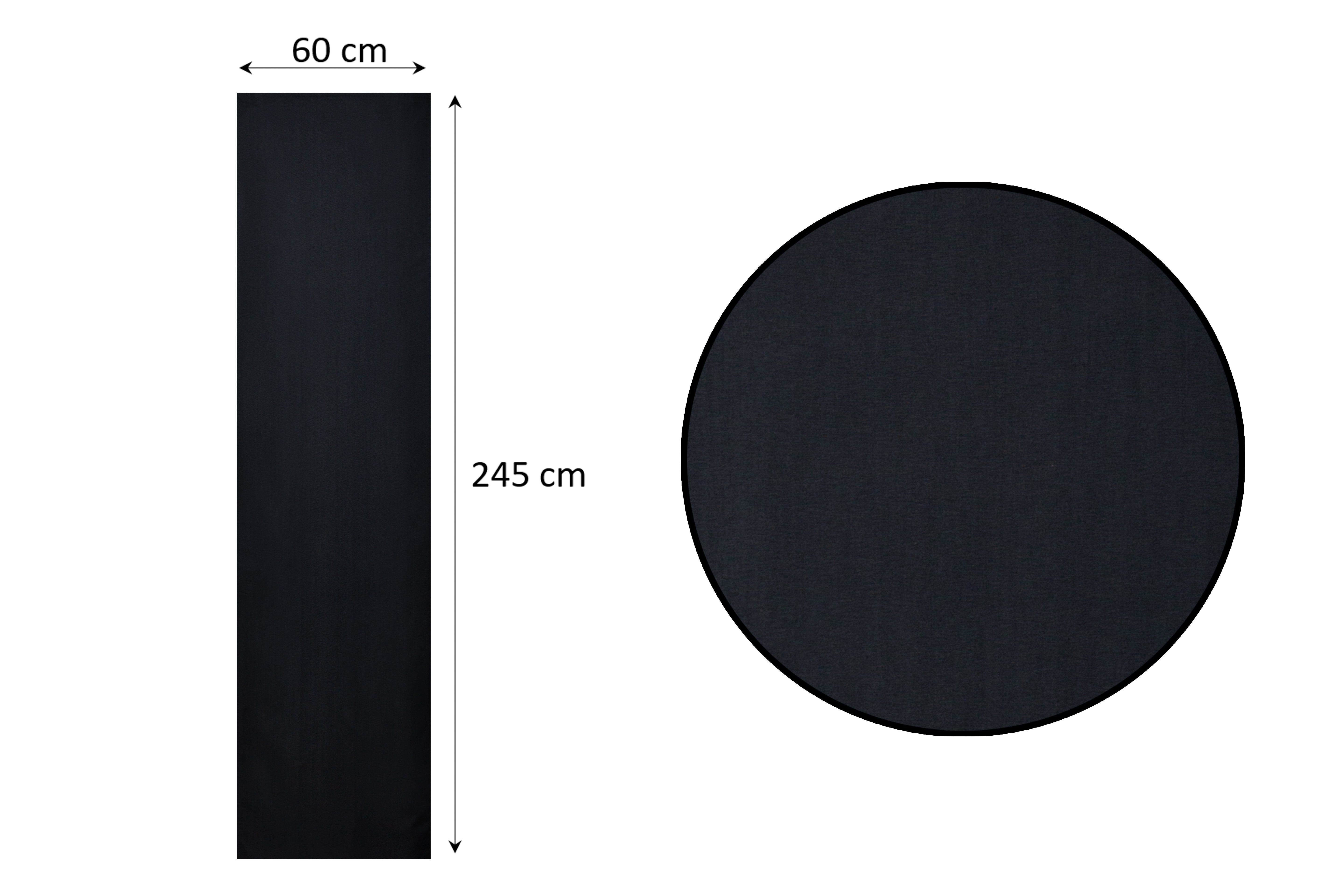 Brilliant Schiebegardine Blickdicht / 60x245cm, Store günstig online kaufen