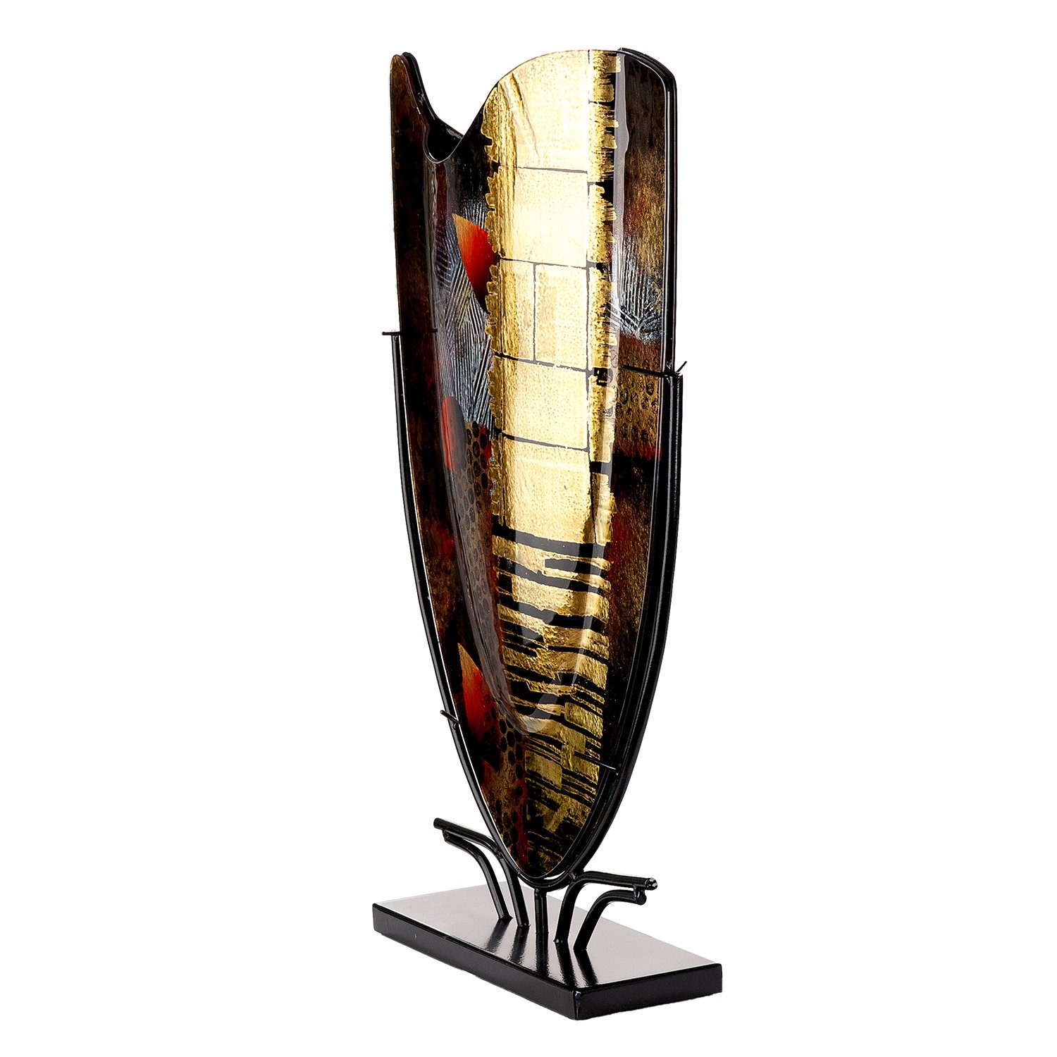 GILDE Bodenvase Dixion (1 St), Innenwände sind handbemalt, nicht wasserdicht