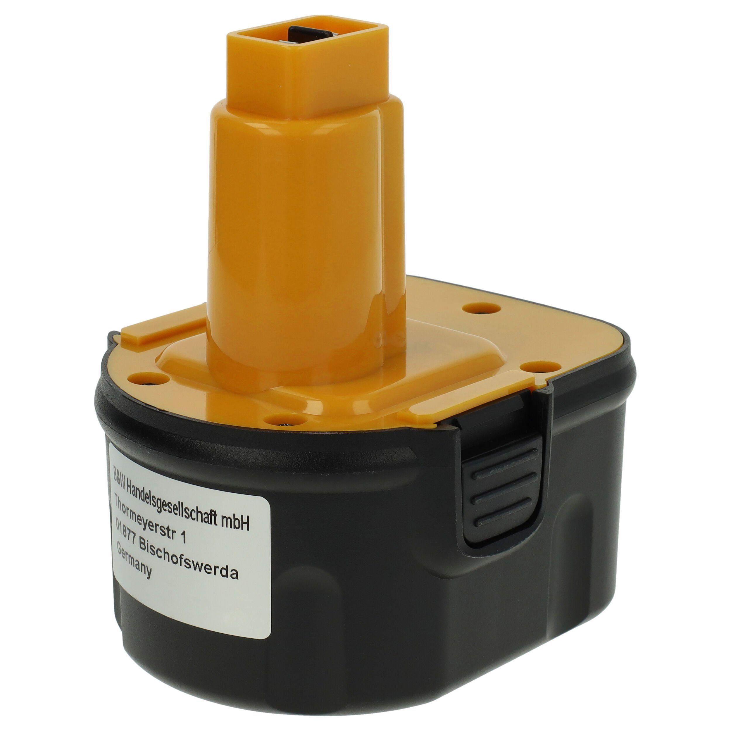 vhbw kompatibel mit Black & Decker MT1203B Akku NiMH 3000 mAh (12 V)