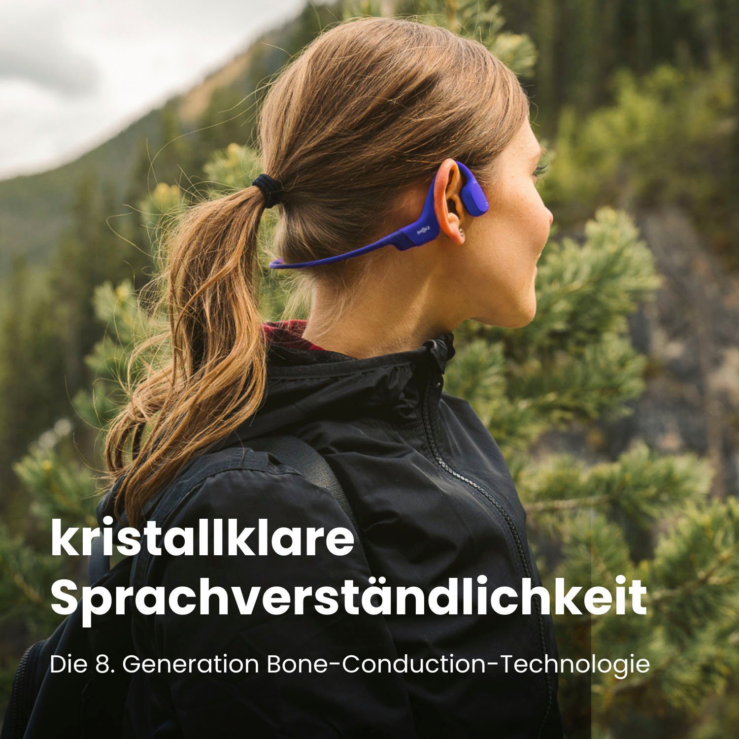 Bluetooth-Kopfhörer Mini OpenRun Shokz Blau