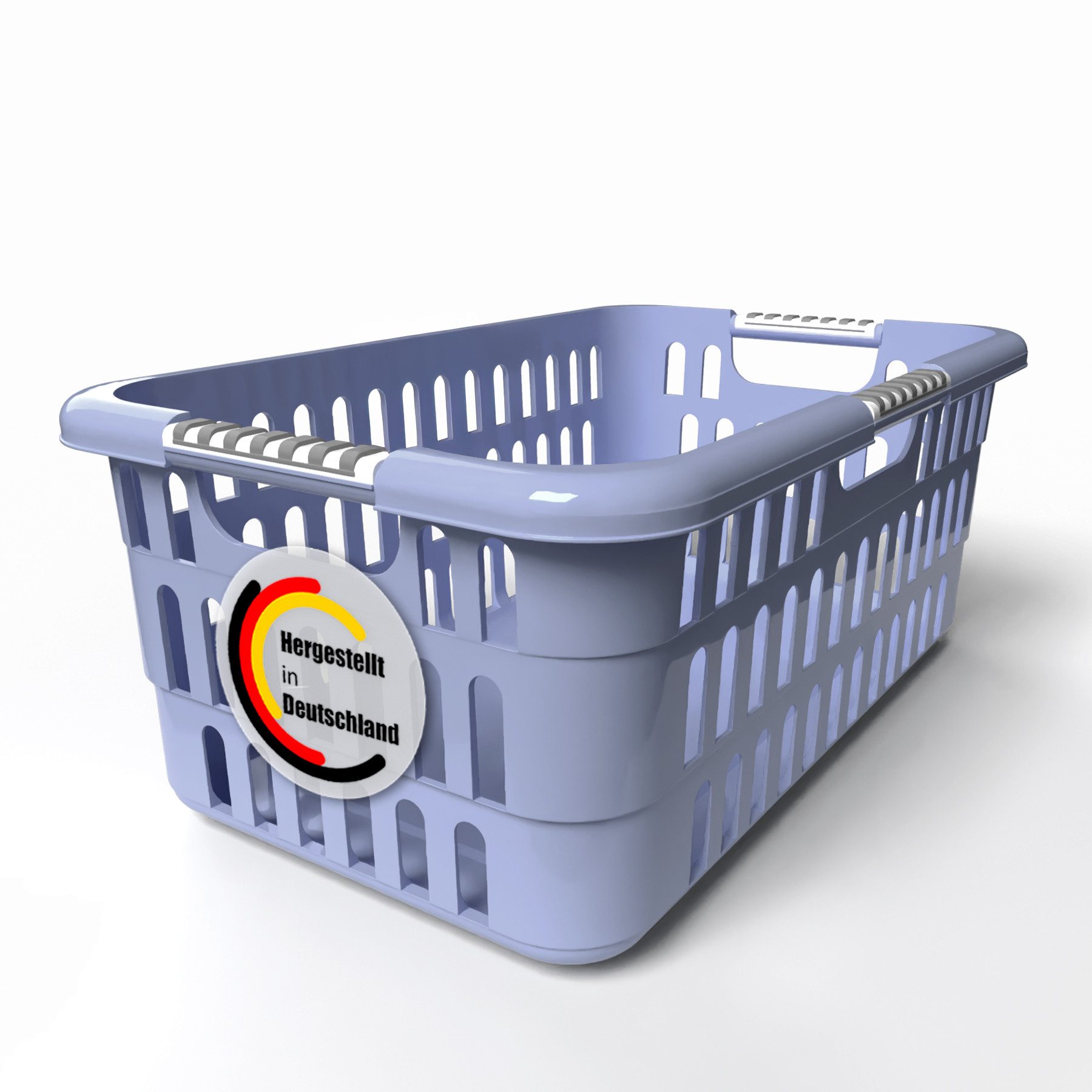 BigDean Wäschekorb Wäschesammler 40L mit Softgriffen Wäschewanne Made in Ge günstig online kaufen