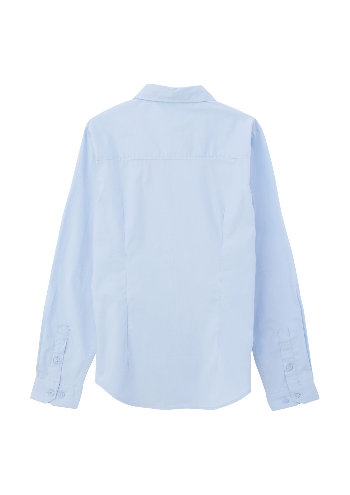 hellblau Langarmhemd aus Popeline Langarmhemd s.Oliver