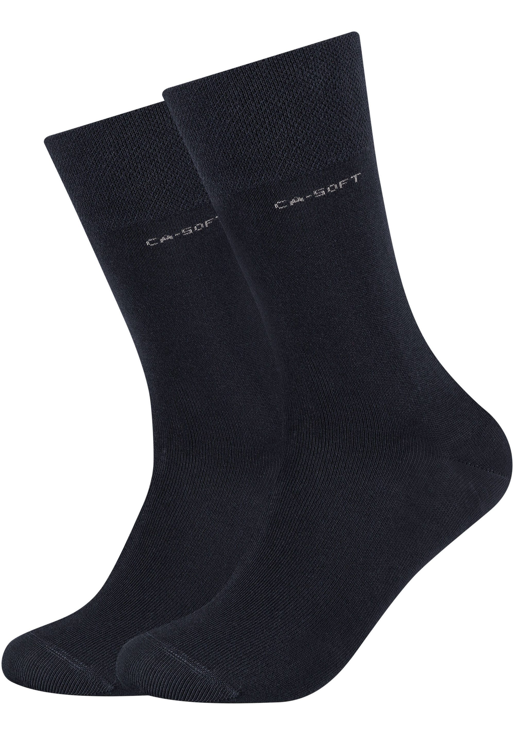 Camano Langsocken ca-soft (4-Paar) mit dezentem Logodruck günstig online kaufen