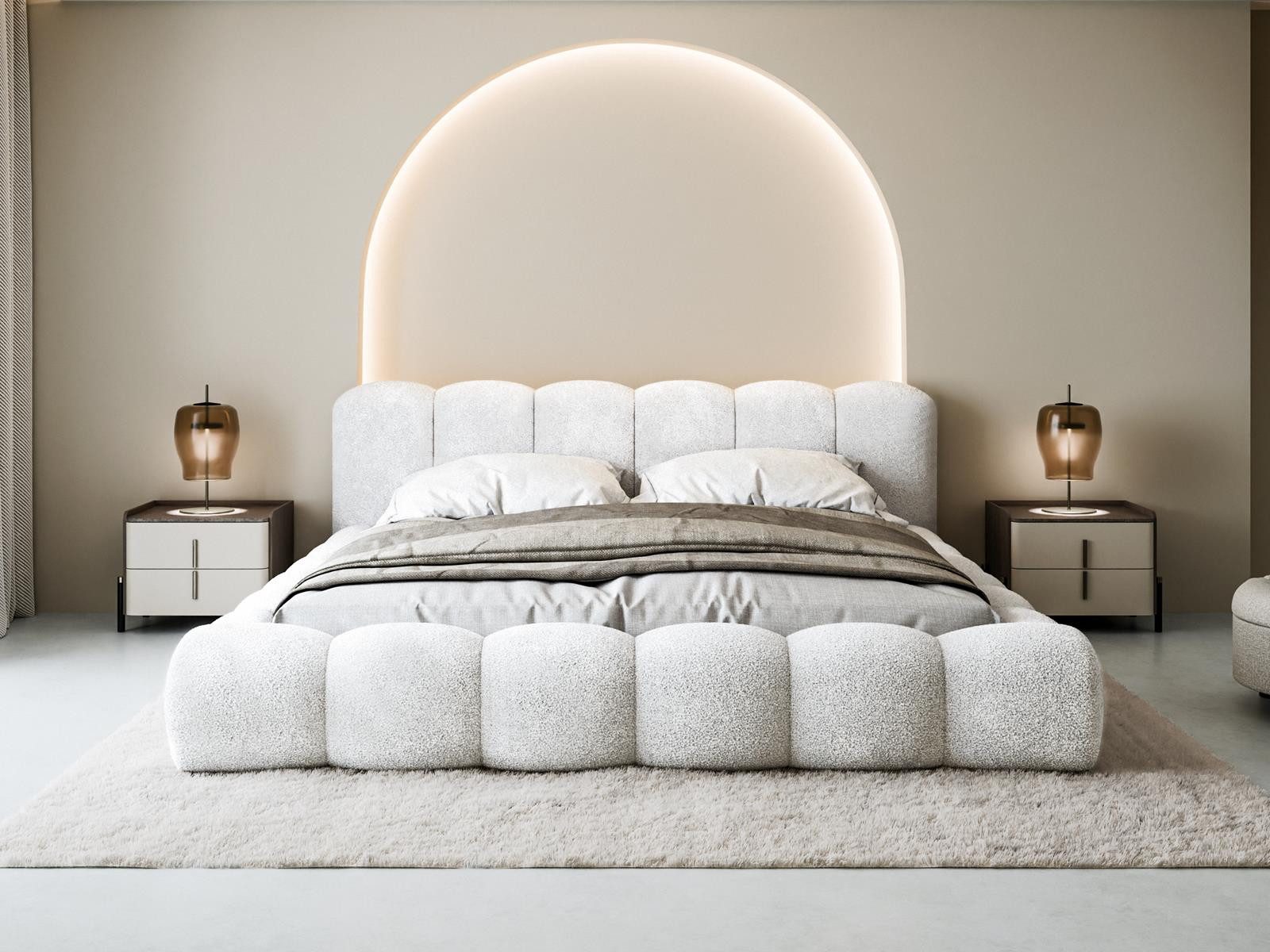 Compleo Polsterbett Designerbett, Wolkenbett, TOPSELLER, Modern Schlafzimme günstig online kaufen