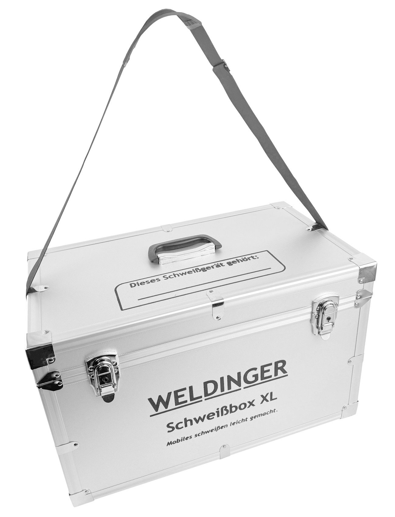 WELDINGER Werkzeugkoffer Schweißgerätekoffer Schweißbox XL Innenmaß 500x260x300 mm abschließbar – Bild 4 von 5