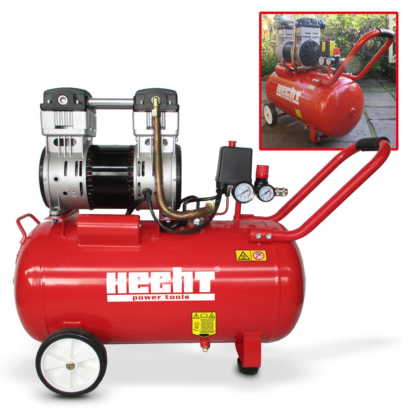 Hecht Kompressor Flüsterkompressor 2085, 1150 W, max. 8,00 bar, 50,00 l, 11 günstig online kaufen