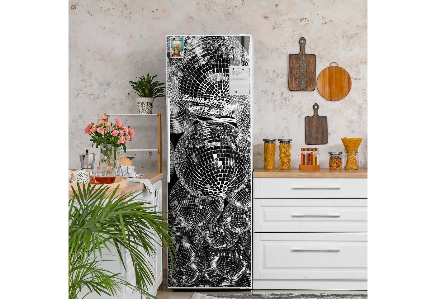 Thumbnail - DEQORI Magnetfolie 'Glanz der Nacht', beschreibbar Kühlschrank Magnetmatte magnetisch Magnetfolie