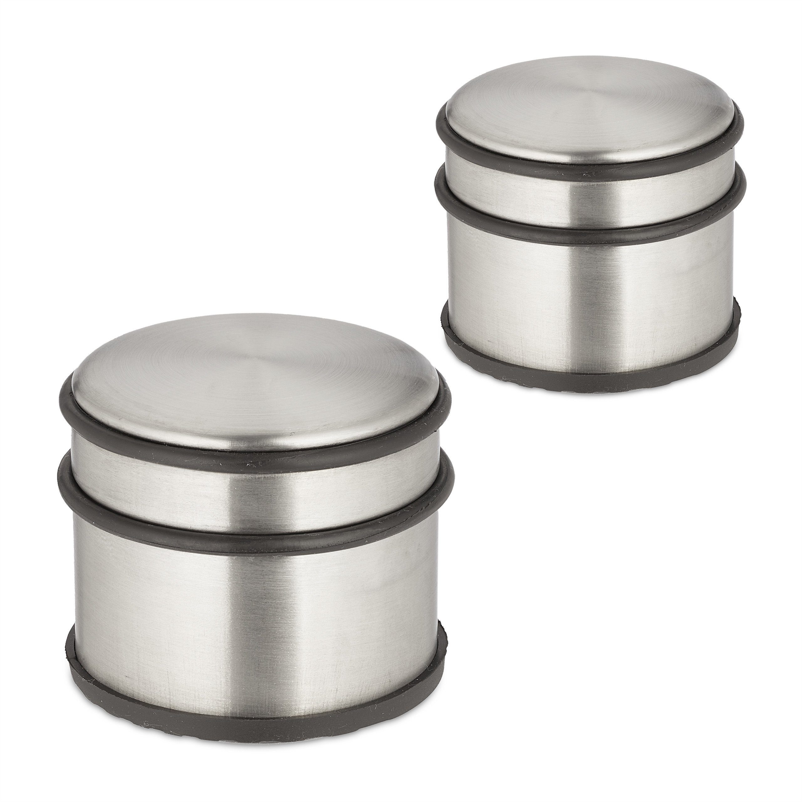 relaxdays Bodentürstopper Edelstahl Türstopper 2er Set günstig online kaufen