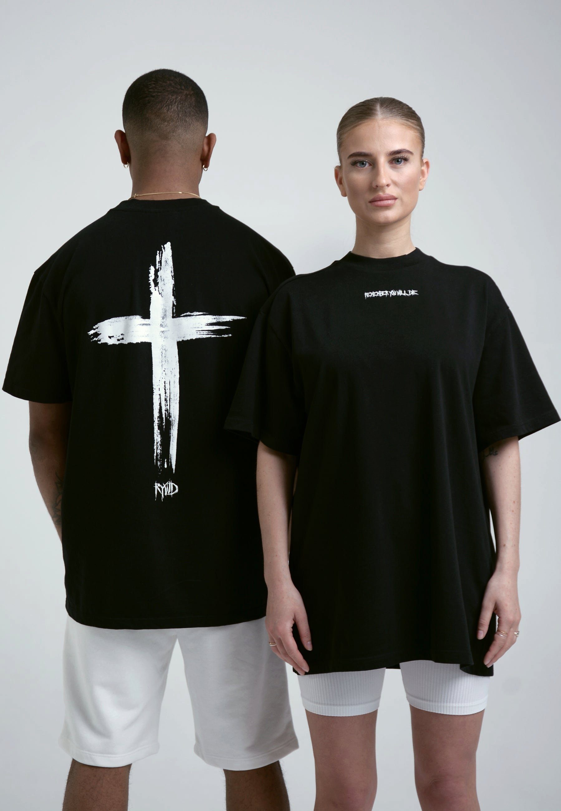 RYWD Cross T-Shirt Schwarz T-Shirt - Remember will die you