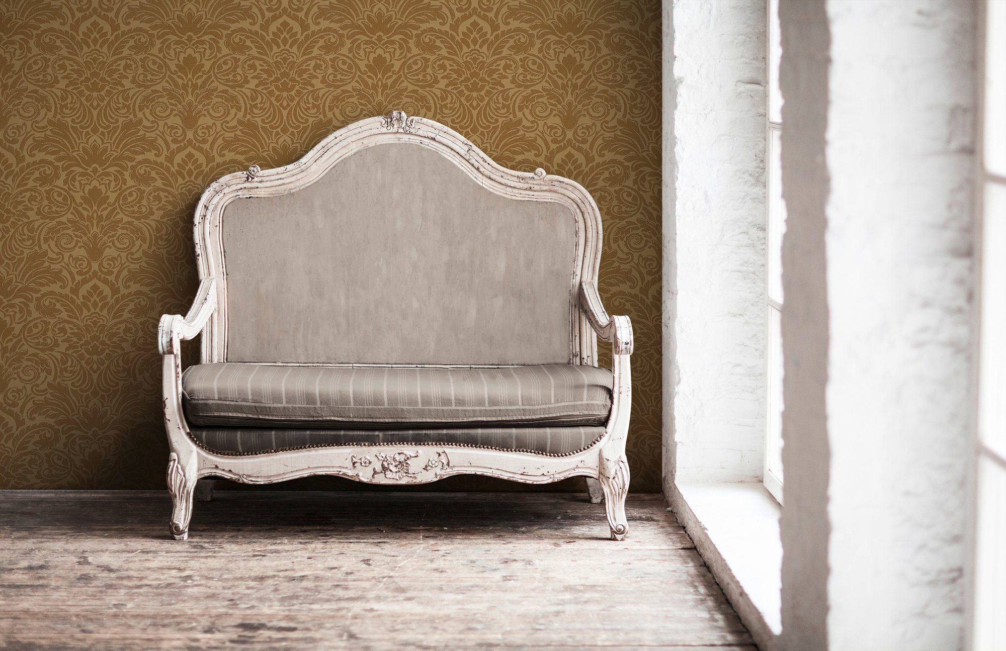 Barock A.S. Création strukturiert, wallpaper, Paper Tapete Barock, Ornament Architects gold Vliestapete Luxury