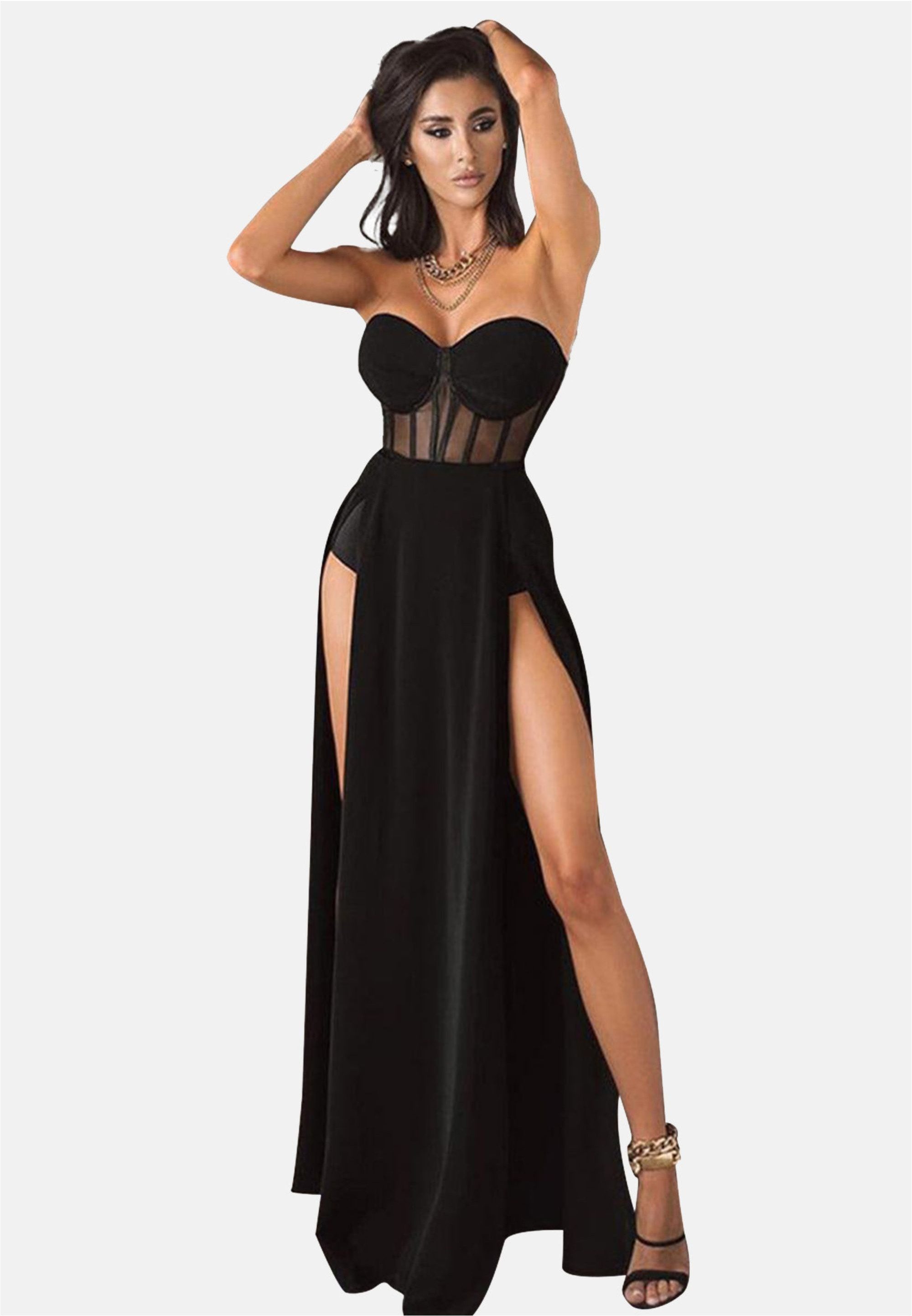 Moda Minx Jerseykleid Aimee Slit Dress günstig online kaufen