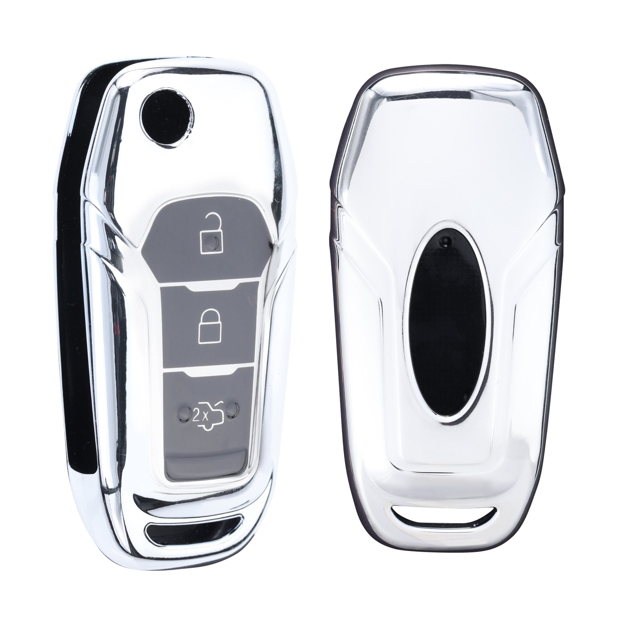 Schutzhülle Hülle Ford, TPU Autoschlüssel für Schlüsselhülle kwmobile Schlüsseltasche Cover für Ford