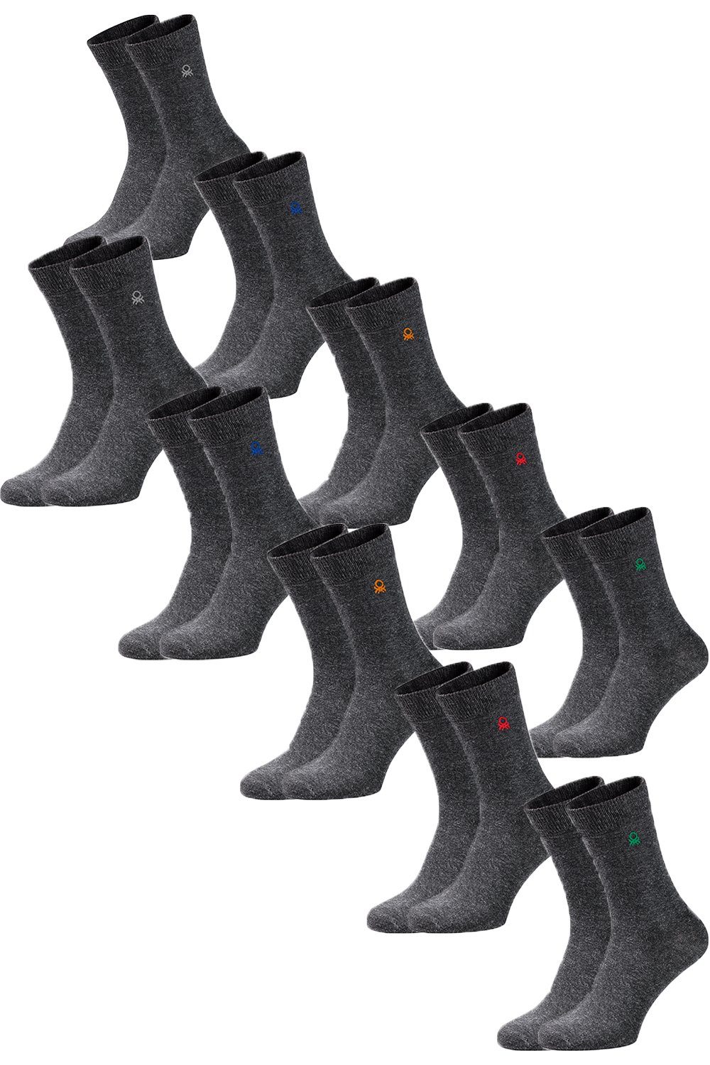 United Colors of Benetton Langsocken (Packung, 10er Pack) Elastischer Komfo günstig online kaufen