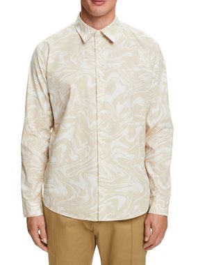 Esprit Collection Businesshemd Hemd mit wellenförmigem Retro-Print