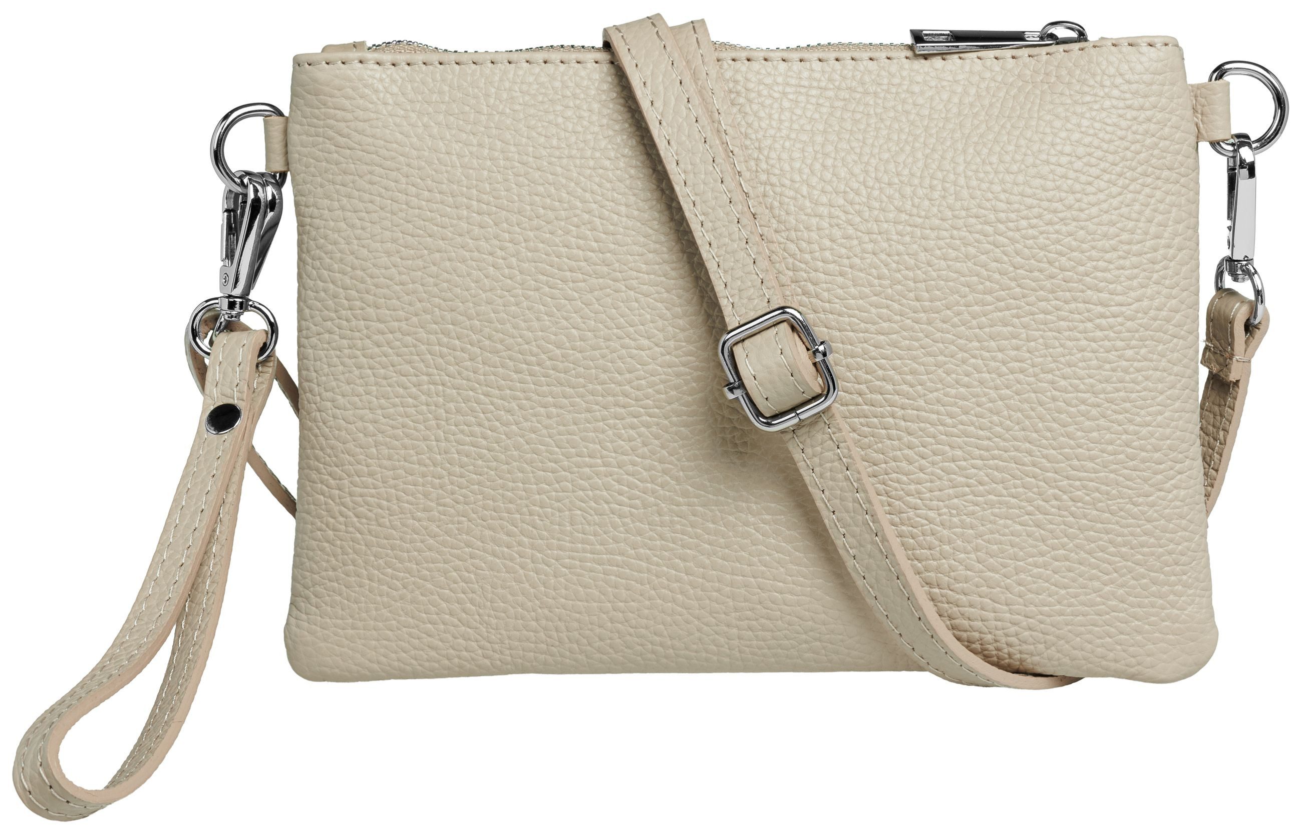 Caspar Clutch Kleine Leder Clutch Damen Abendtasche - CLASSIC LINE - Modell No.852, leicht, elegant & unempfindlich - 100% Echtleder - Handmade in Italy