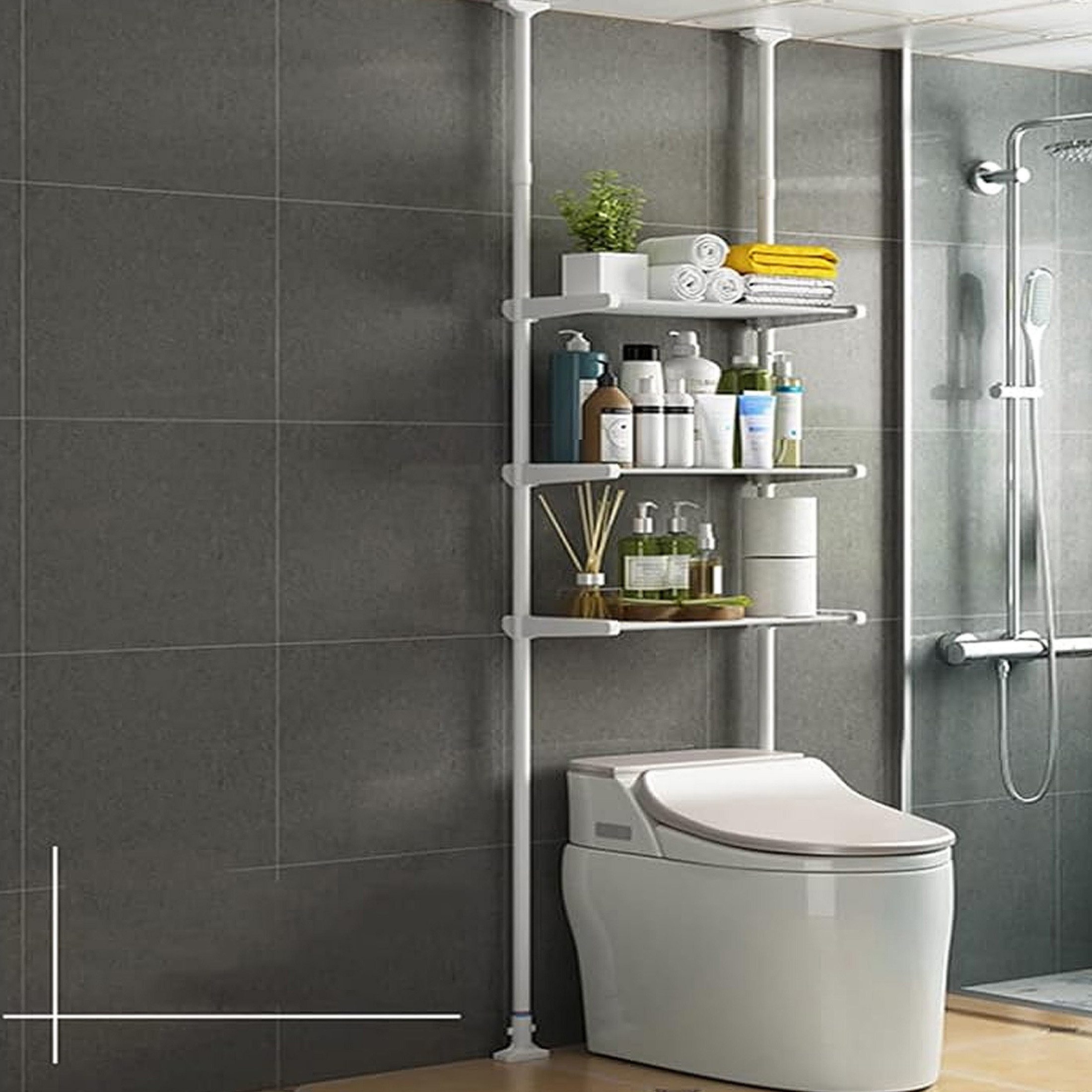 YINDN Badregal Badregale, Standregal, 3-Tiers Toilettenregal, günstig online kaufen