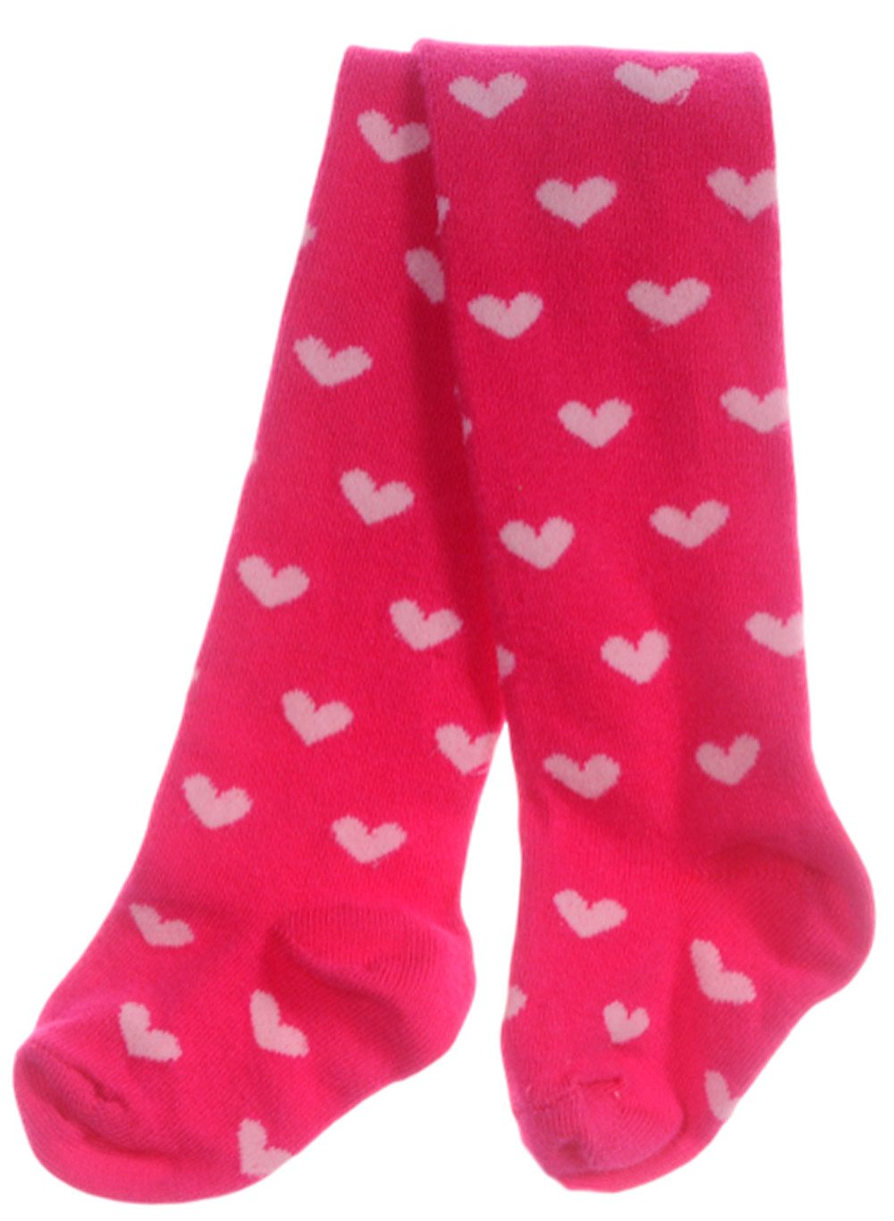 Strumpfhose Strumpfhose für Baby und Kinder in Pink mit Herzchen