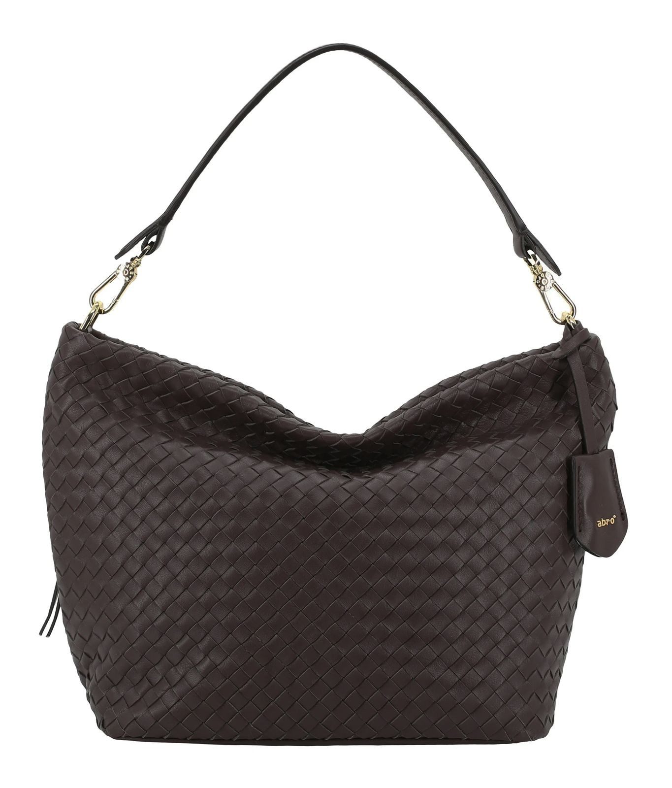 Abro Schultertasche Ebony Big Shoulder Bag, aus echtem Leder