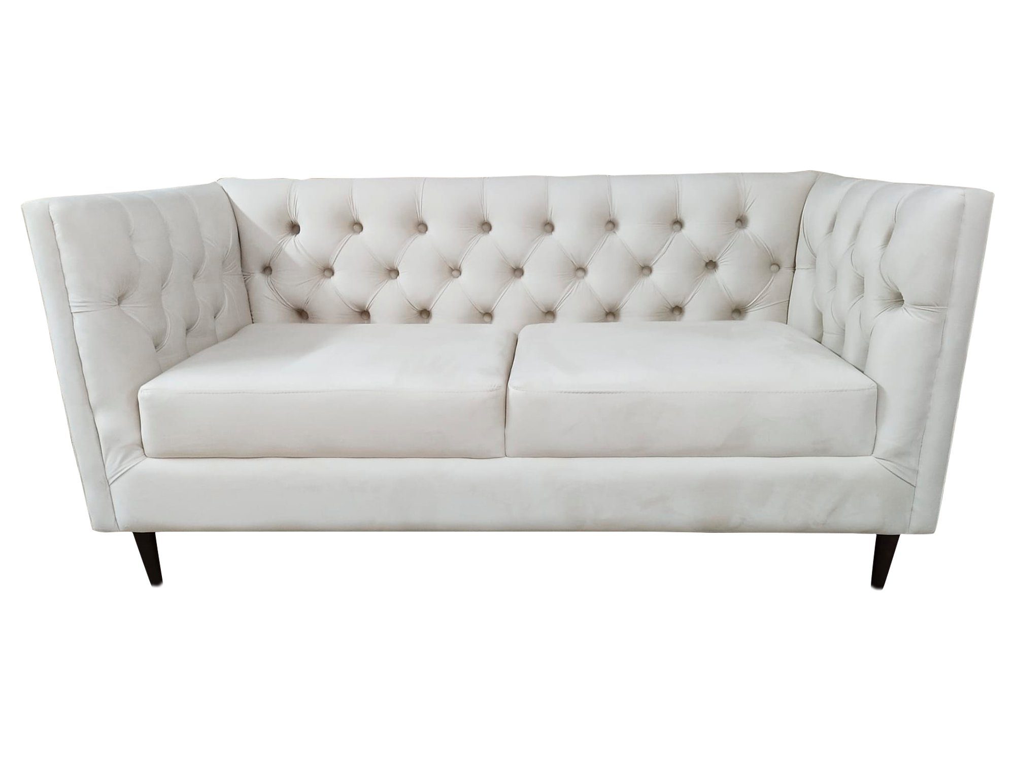 Chesterfield-Stil weißes JVmoebel im Chesterfield-Sofa 3-Sitzer-Sofa Großes