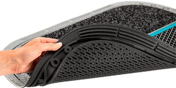 Fußmatte Clean Colorado RU, Home2Fashion, rechteckig, Höhe: 12 mm, Schmutzfangmatte, mit Spruch, robust, In- und Outdoor geeignet