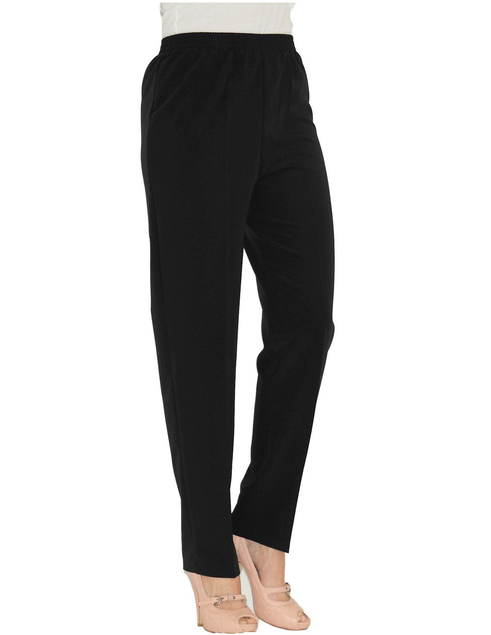 SYS Schlupfhose Anzughose Schlupfhose Bügelfalte Dehnbund Business Stoffhose must-have mit Bügelfalten