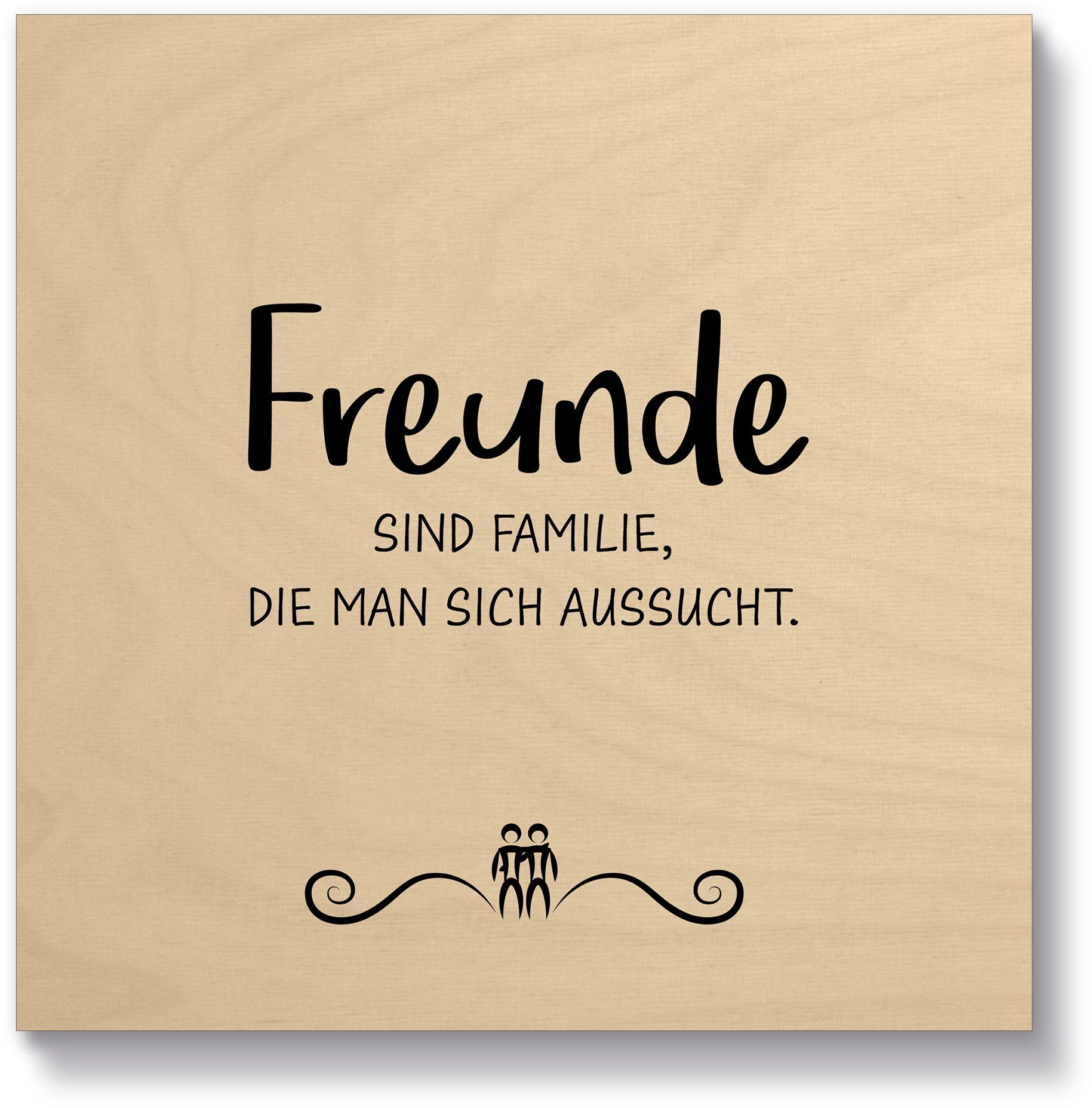 Artland Holzbild Freunde I, Sprüche & Texte (1 St)