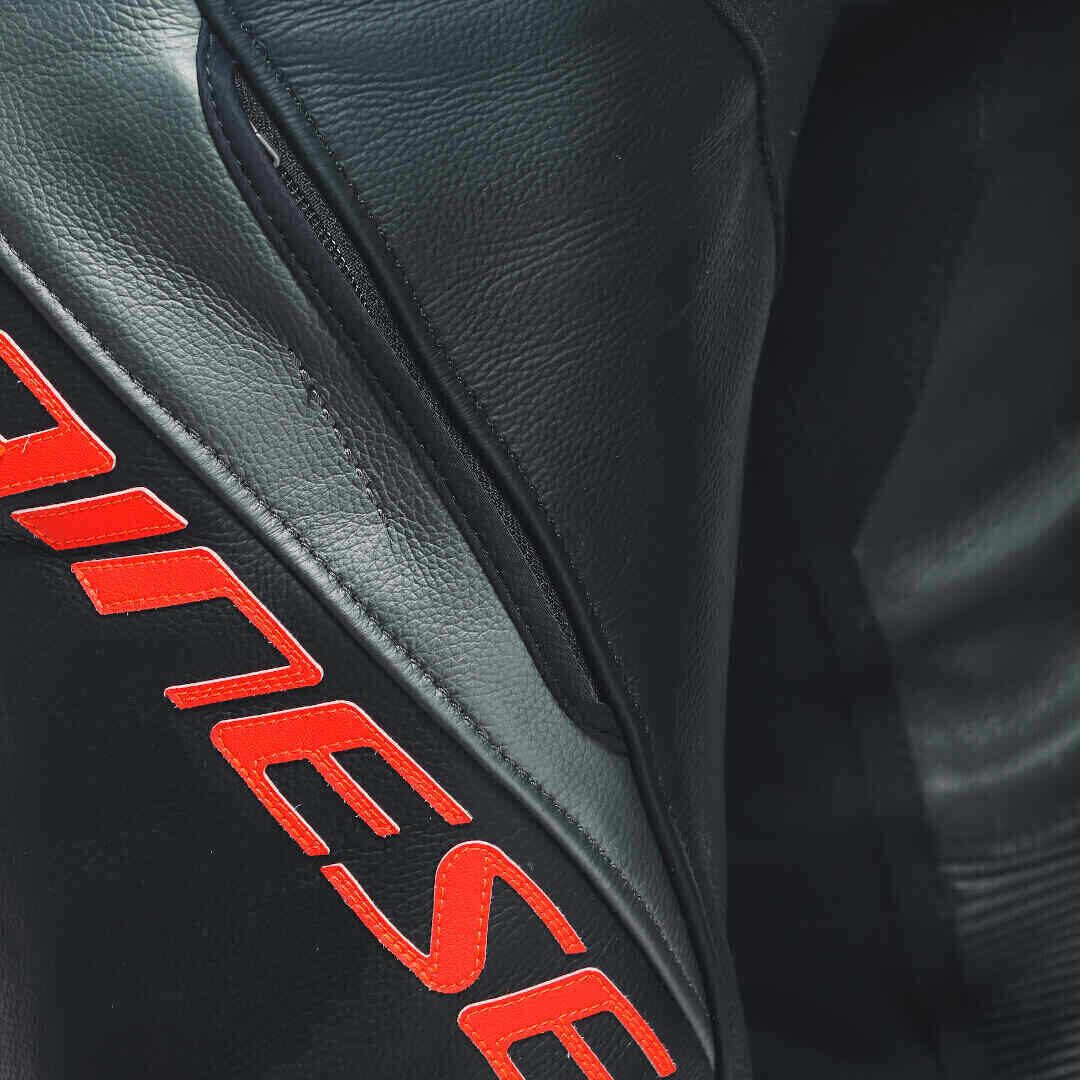Dainese Motorradkombi Laguna Seca 5 2-Teiler Motorrad Lederkombi Atmungsaktiv thermisch protektoren reflektierende