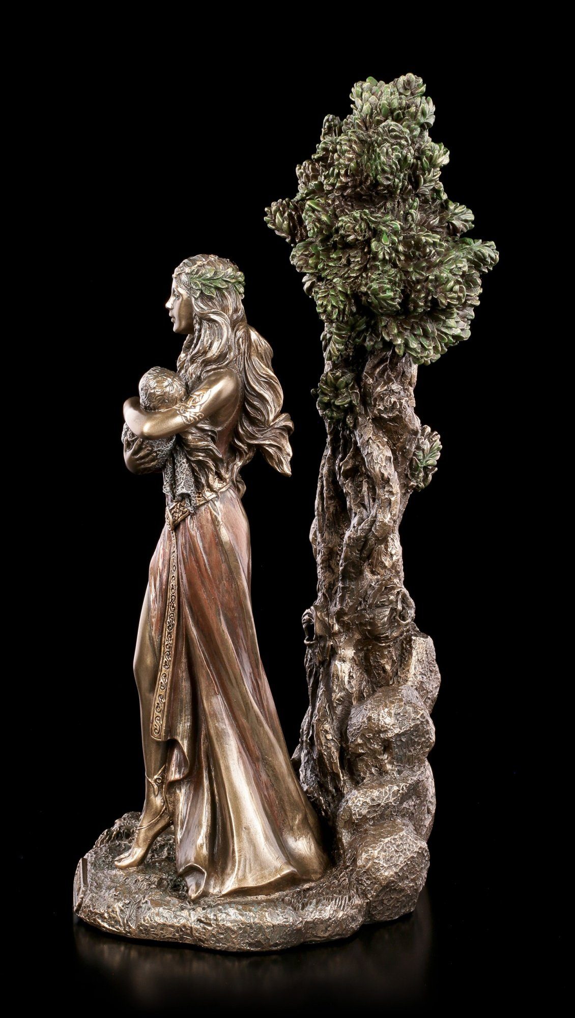 Figuren Shop GmbH Dekofigur Danu Figur - Keltische Göttin mit Baby - Veronese - Dekoration