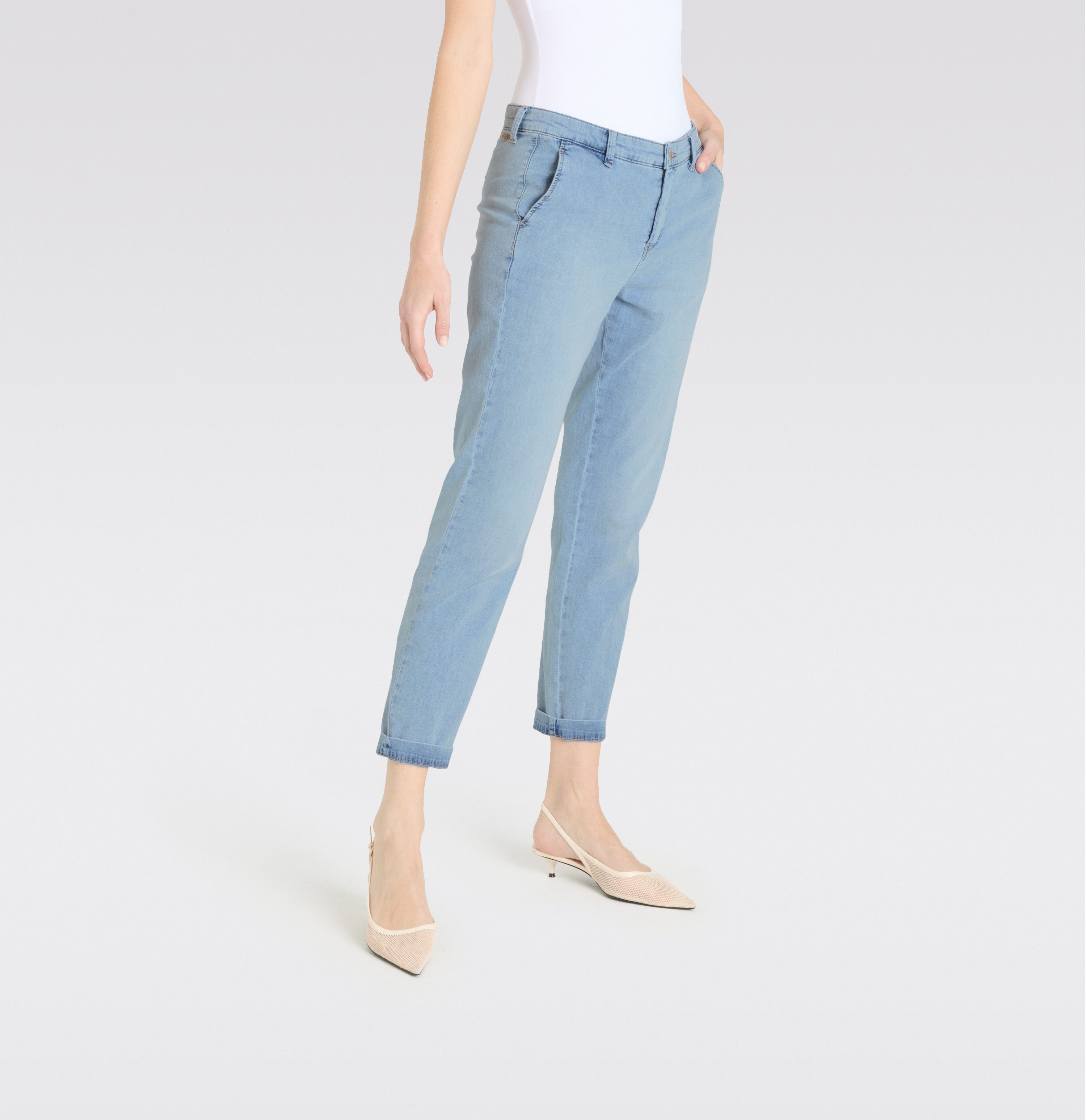 MAC Slim-fit-Jeans CHINO turn up im Five-Pocket Style