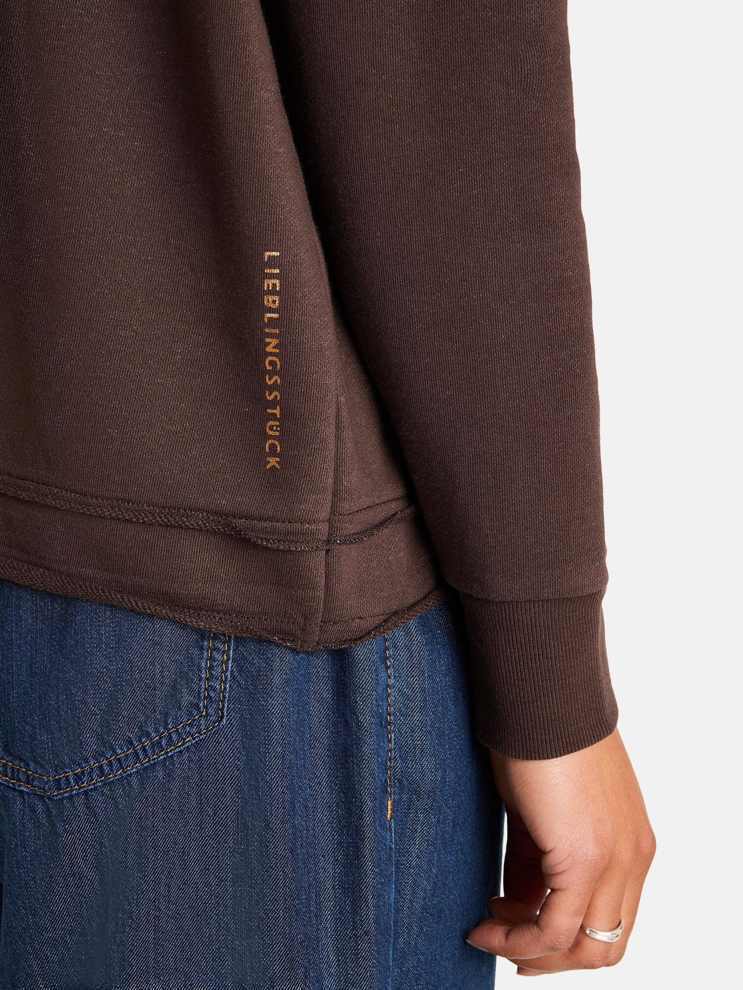 Lieblingsstück Kapuzensweatshirt RixaL aus Baumwollmix, mit Kordel aus Spitze