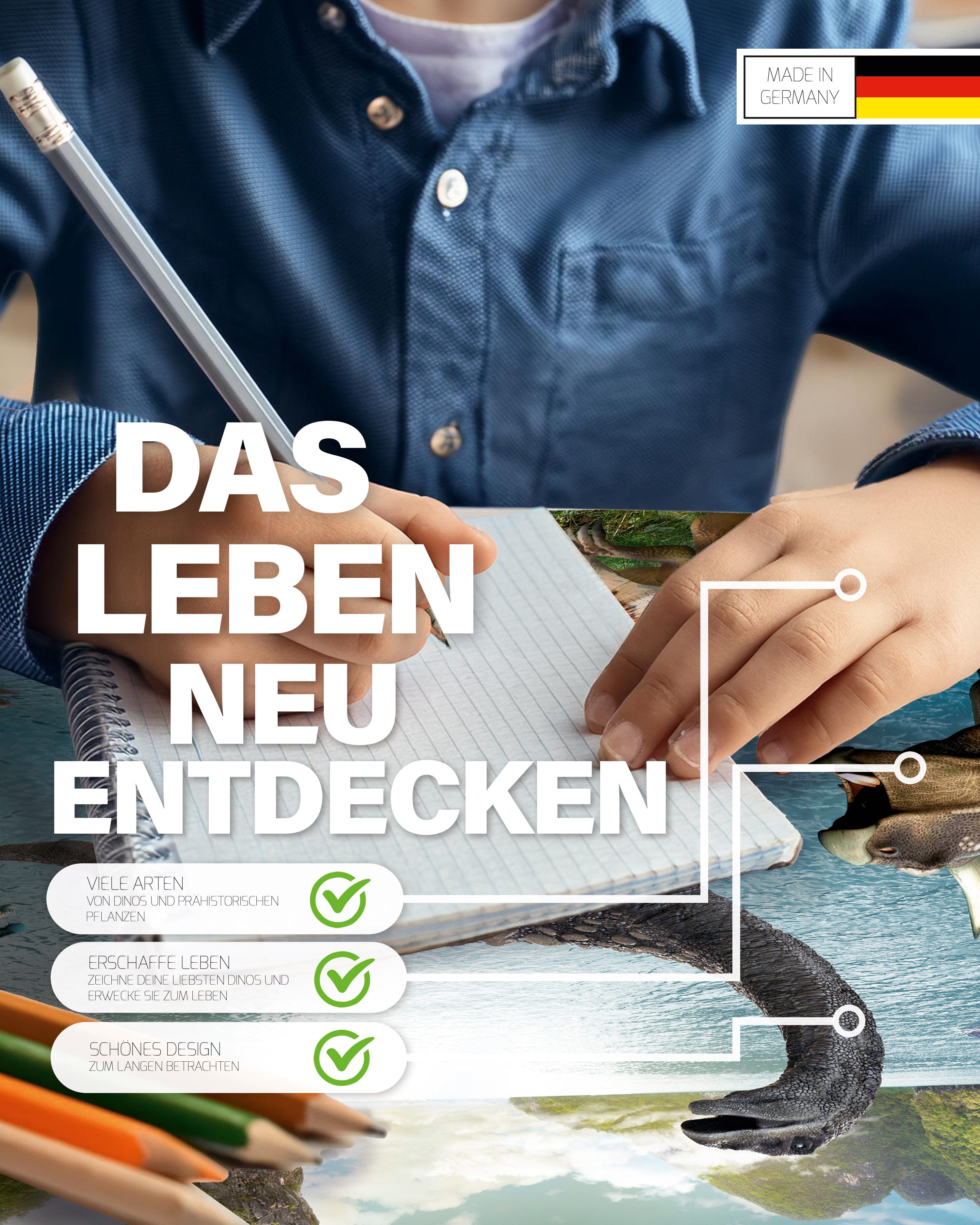 Close Up Schreibgeräteetui Dinosaurier Schreibtisch unterlage für Kinder 60x40cm