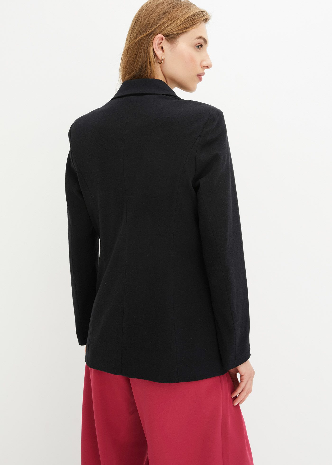 bonprix Jackenblazer (1-tlg) eleganter Schnitt, taillierte Passform, mit la günstig online kaufen