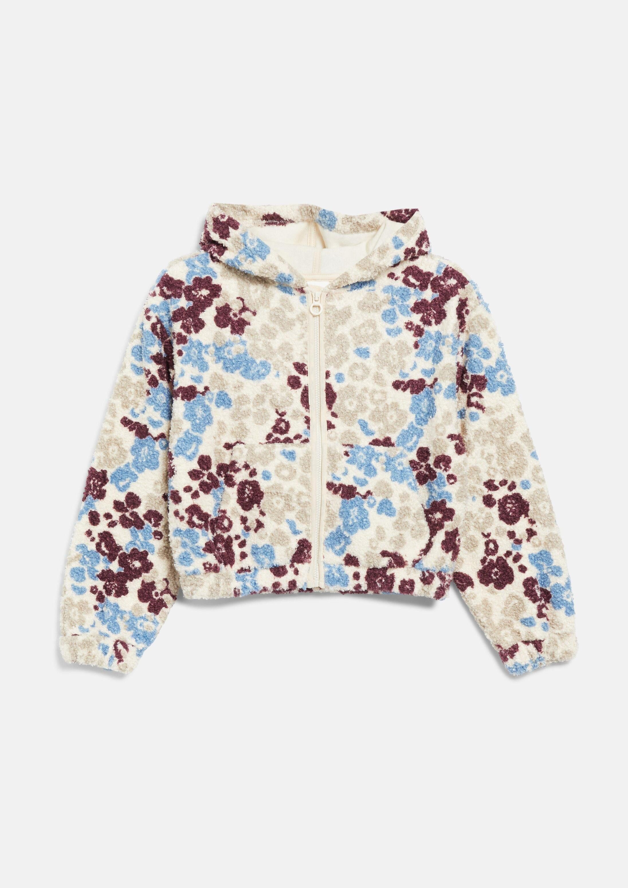 s.Oliver Funktionsjacke Indoor-Jacke Teddyplüsch-Jacke im Boxy Fit mit Fleece-Innenseite