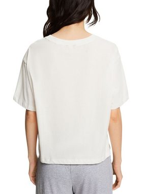 Esprit Pyjamaoberteil Pyjama-T-Shirt mit Logo