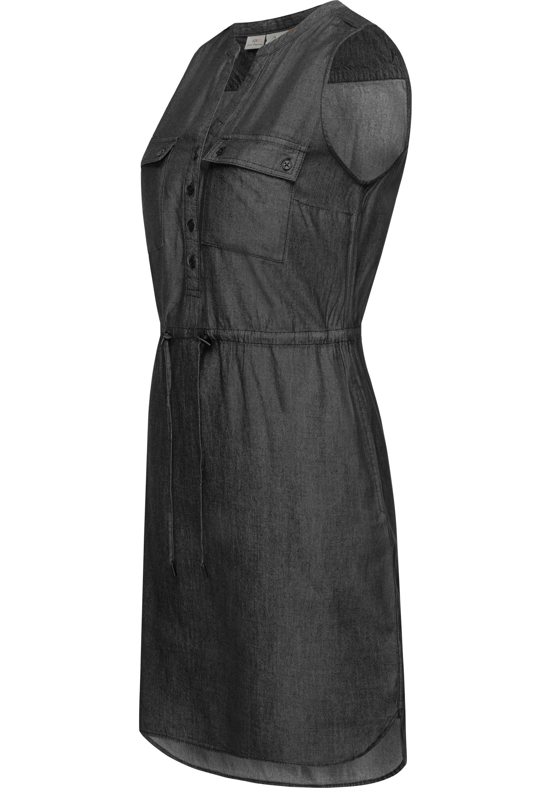 Ragwear Shirtkleid Roisin Denim stylisches Sommerkleid mit Bindeband günstig online kaufen