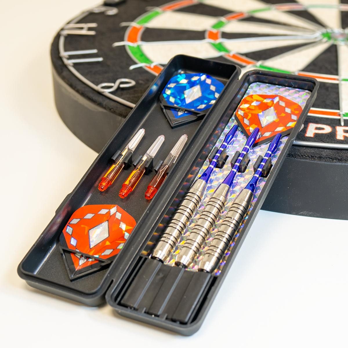 Jollystar Dartpfeil Dartpfeile Set 20 Gramm 15 teilig mit Zubehör und Aufbewahrungsbox, Dartpfeile Set mit 20 Gramm Gewicht inklusive Zubehör