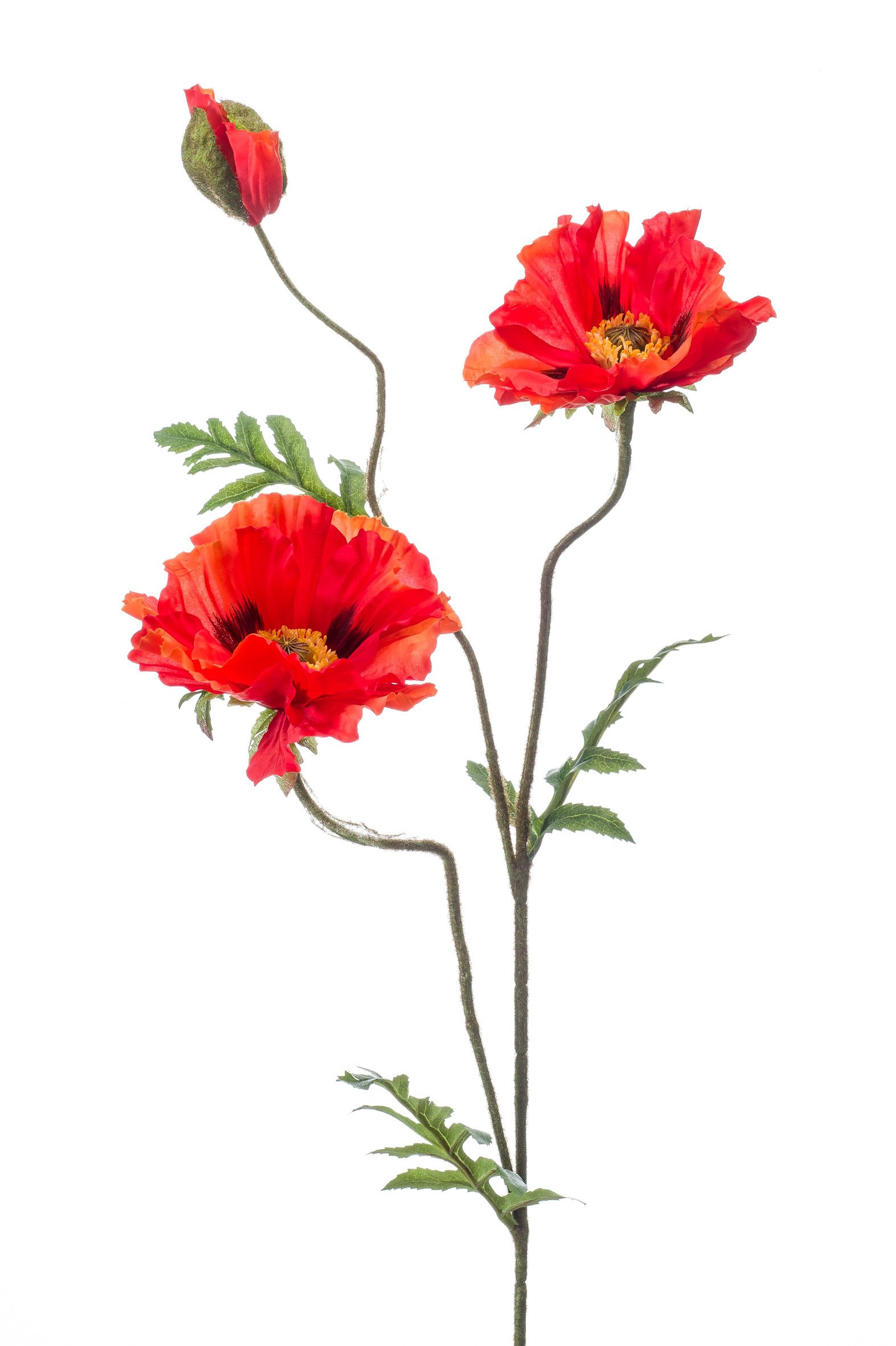 Kunstblume Kunstblume Mohnblume, Emerald, Höhe 90 cm, Farbe: Orange