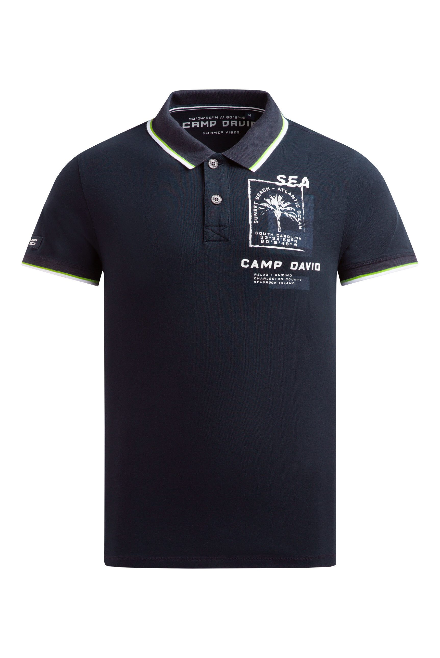 CAMP DAVID Poloshirt aus Baumwolle