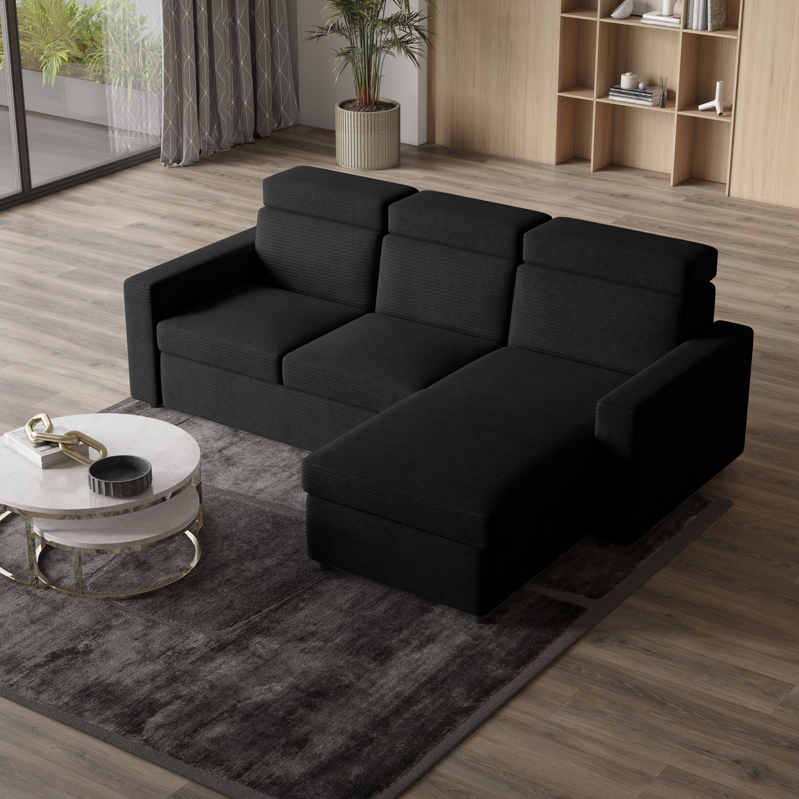 Masseno Ecksofa PADWA mit Schlaffunktion L-Form, günstig online kaufen