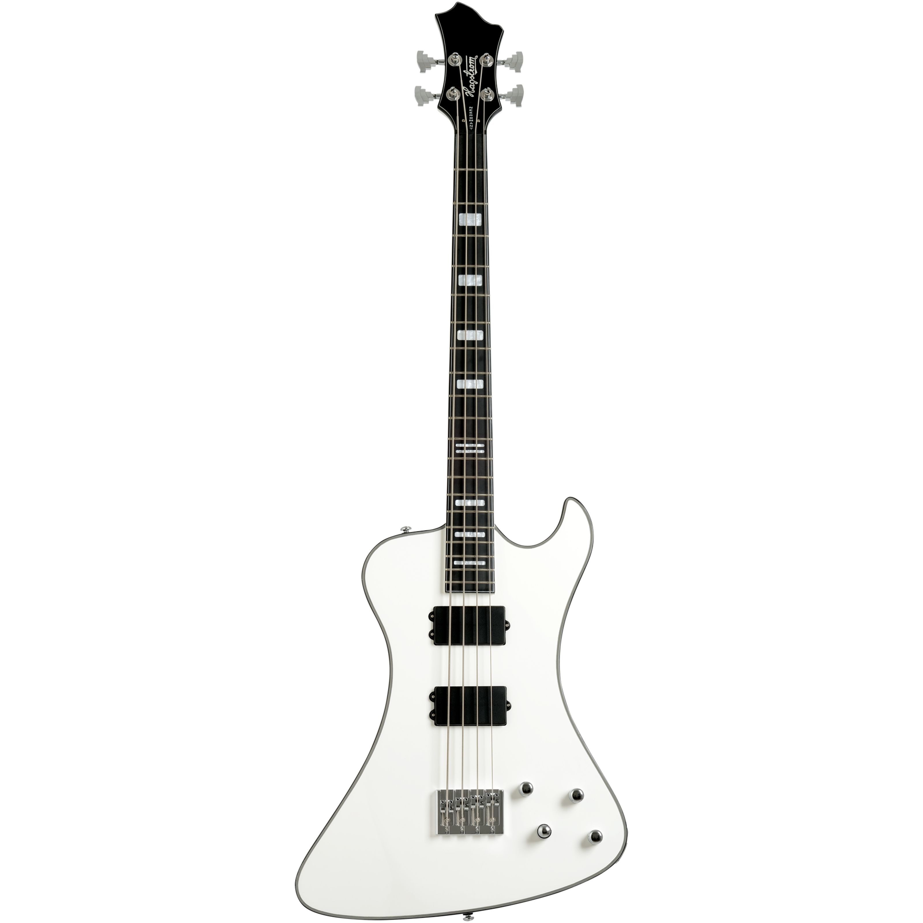 Hagstrom E-Bass, E-Bässe, 4-Saiter E-Bässe, Nekromant 4 White Gloss - E-Bass