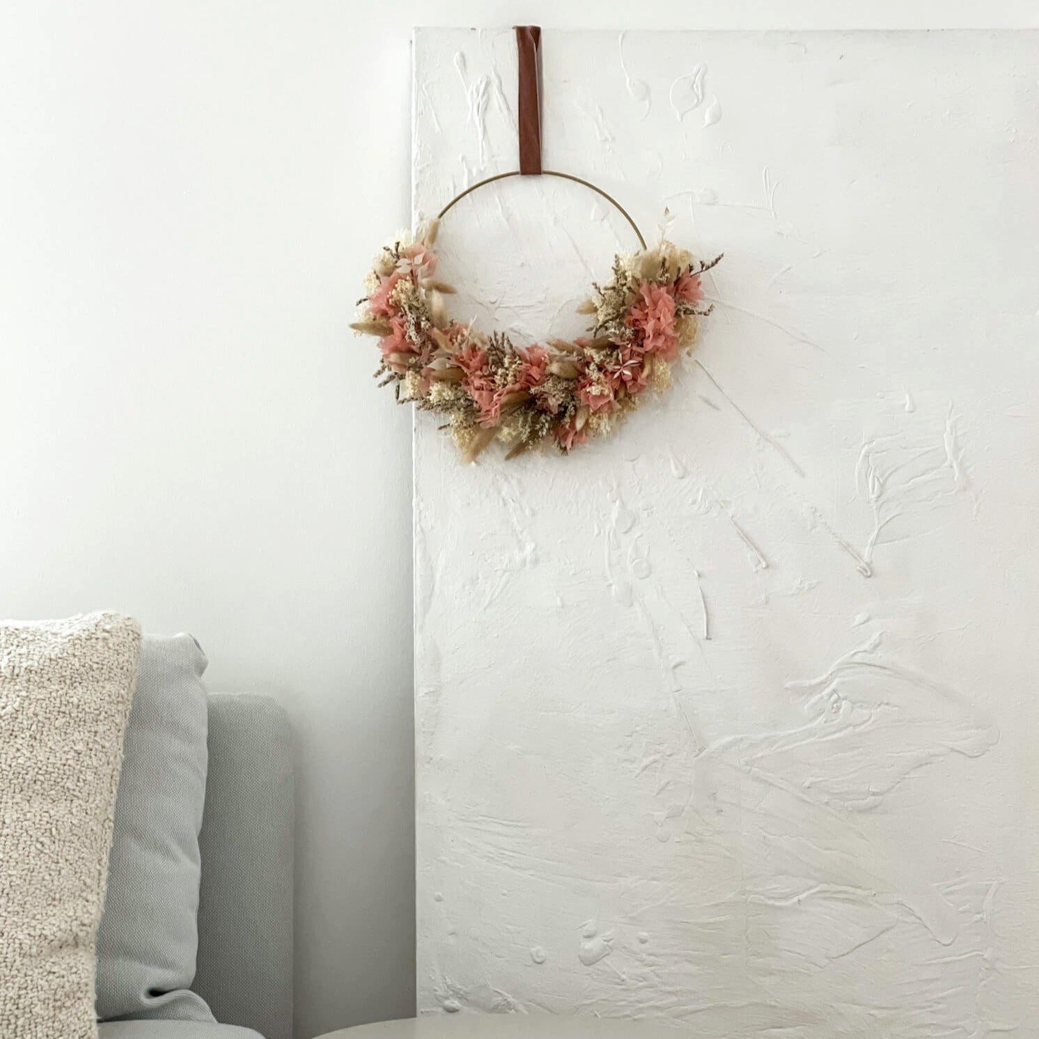 LYKKE & You Dekokranz Frühlingsgefühle: Trockenblumenkranz in gedeckten Far günstig online kaufen