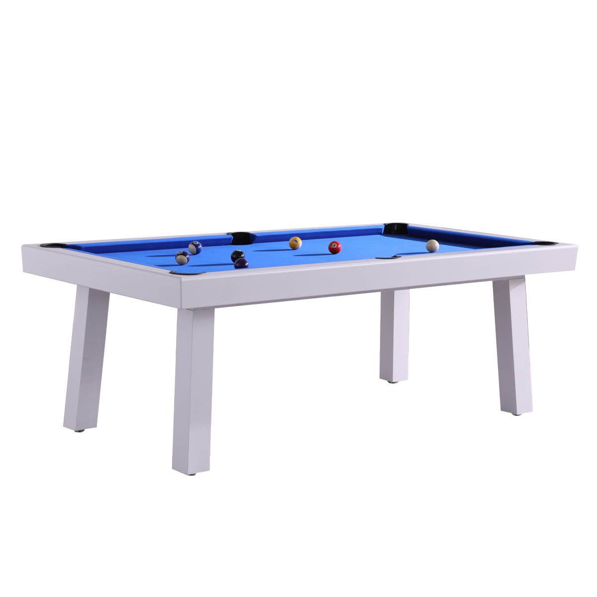 Billiard-Royal Billardtisch, (Hochwertig Ausführung in beliebter Billiard-Royal® Qualität), Spielfläche aus 1-teiliger Naturschieferplatte (18 mm Dicke) mit Ballauffangtaschen Kunststoff und Banden aus Gummi