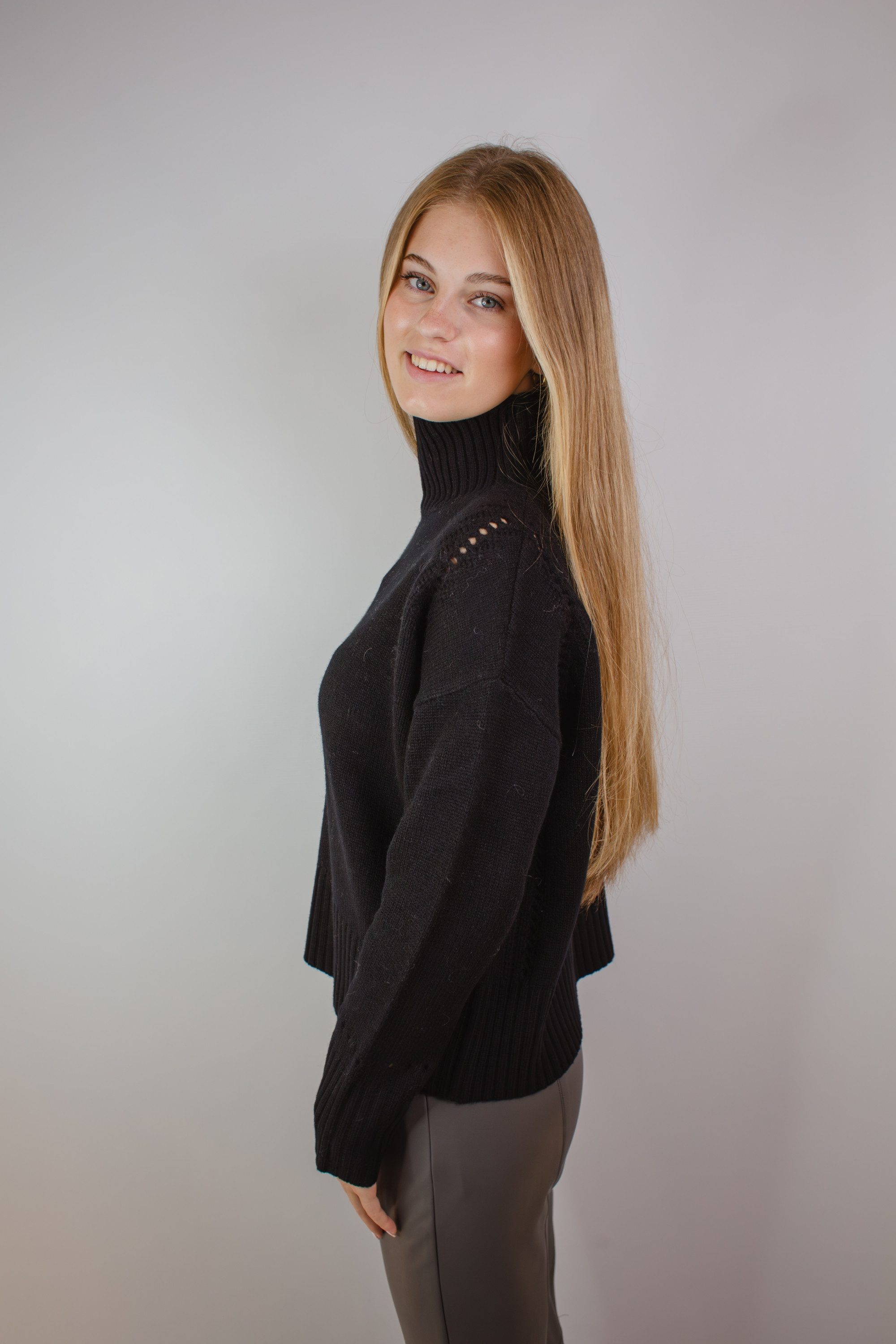 CATNOIR Wollpullover Stehkragenpullover CATNOIR schwarz