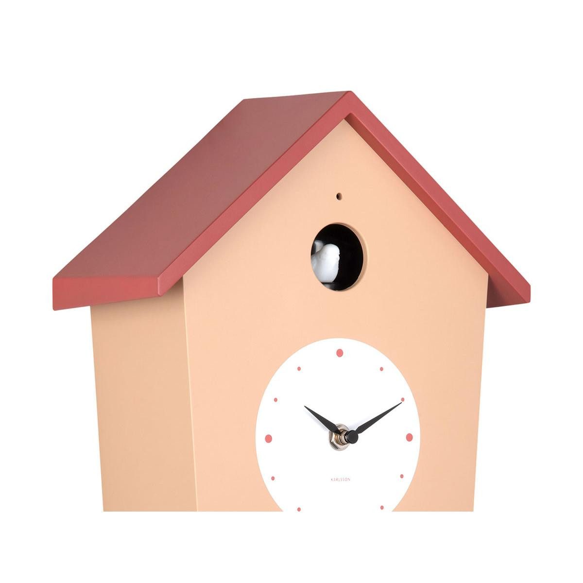 Karlsson Uhr Kuckucksuhr Wall Clock Cuckoo Light Braun Ocker