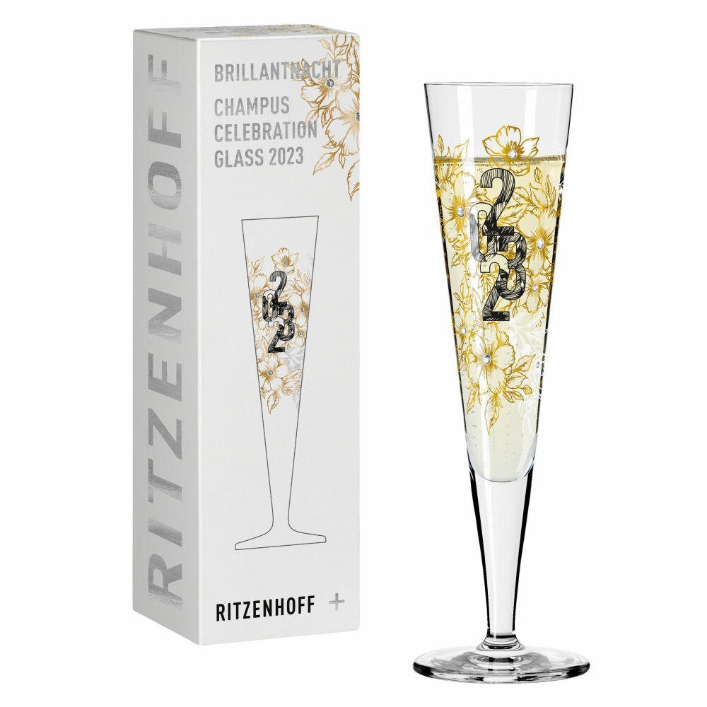 Champagnerglas Brillantnacht 2023